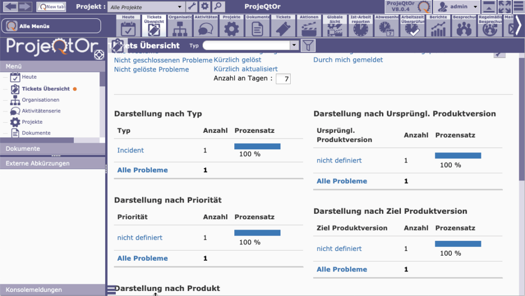 Projektmanagement Software kostenlos: Projeqtor